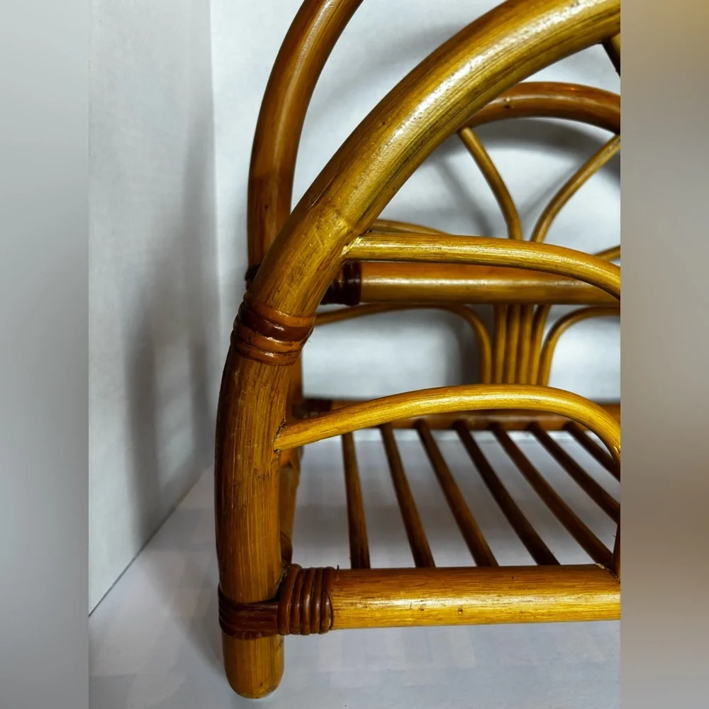 MCM Rattan Magazine/Book Rack - Picture 5 of 7